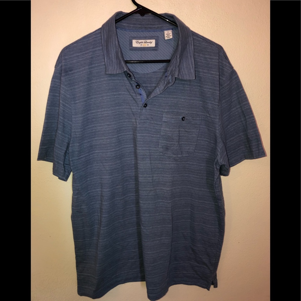 English Laundry Polo w/Pocket (blue) XL